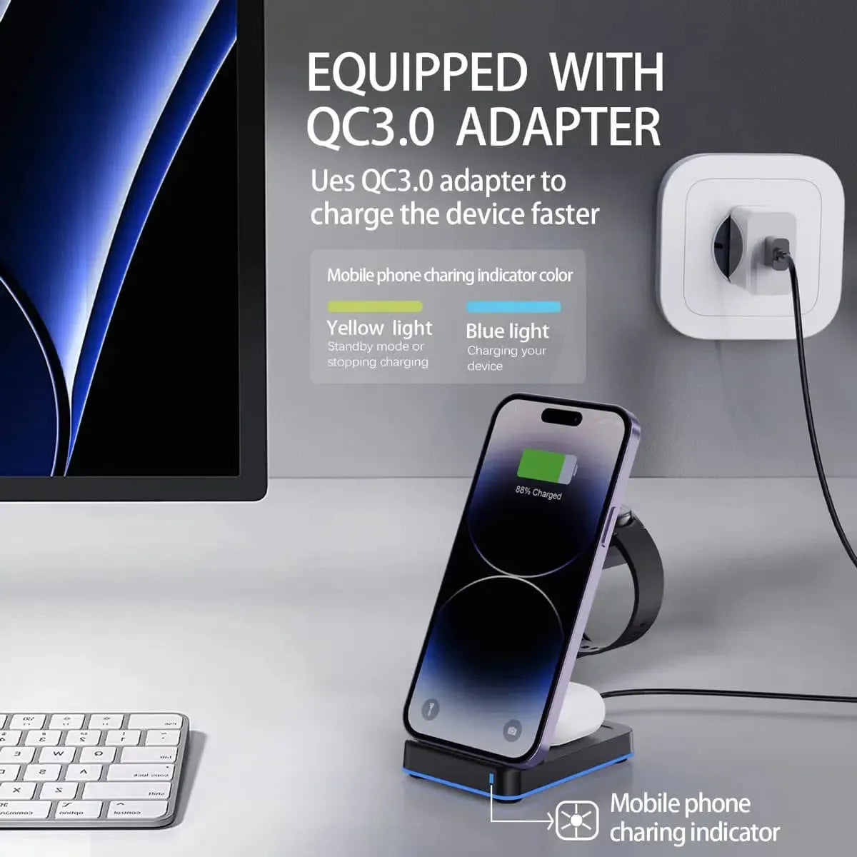 3-IN-1 WIRELESS CHARGER