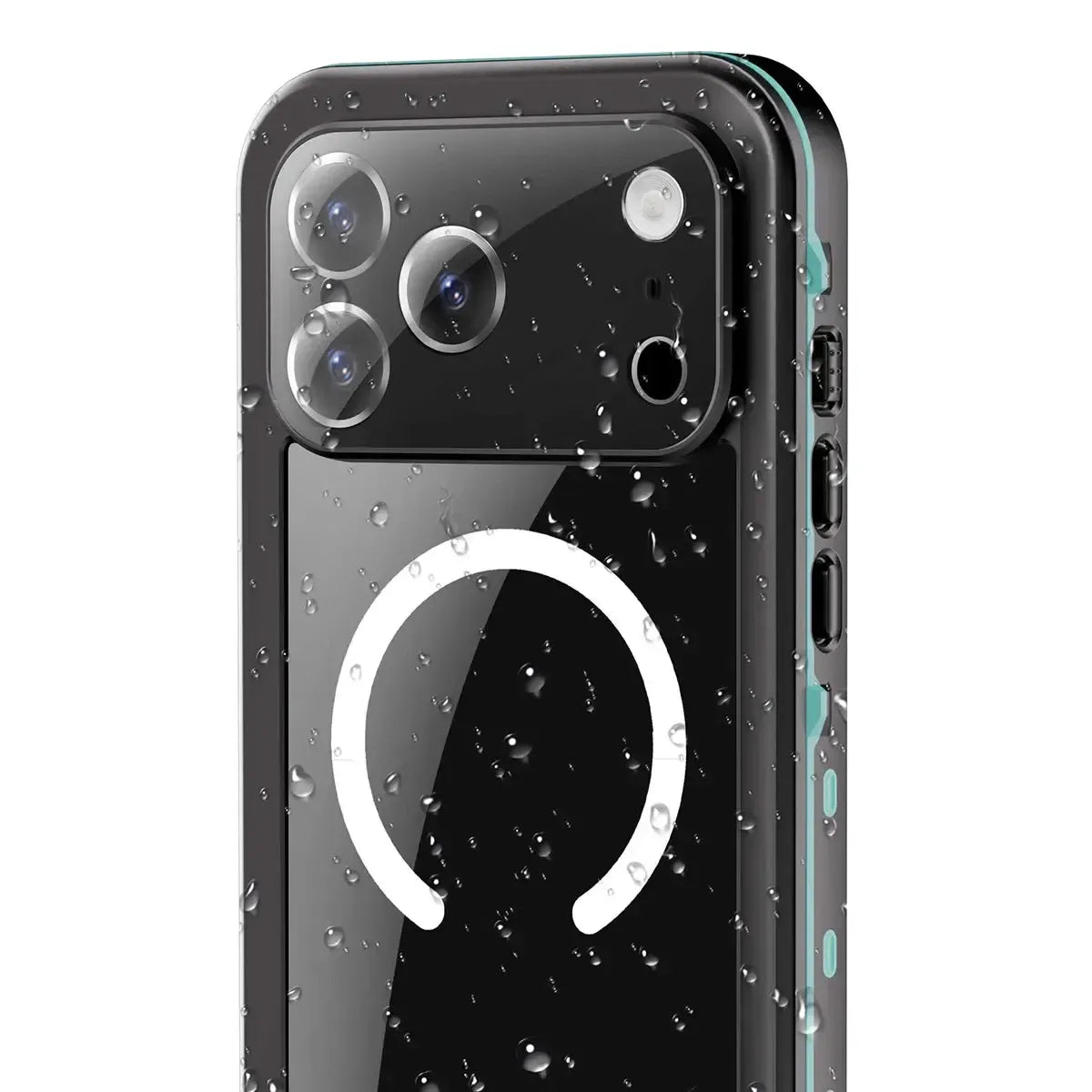 Buy IP68 Waterproof Phone Case, Support Magsafe, Built in Screen Protector, Full Body Heavy Duty Shockproof,Aiden at Caseles-iPhone 17 Pro Max, Black