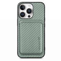 Buy Luxury Leather iPhone Wallet Case with Magnetic Closure & Card Slot - Ashton at Caseles-iPhone 16 Pro Max, Green
