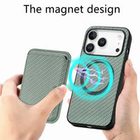 Buy Luxury Leather iPhone Wallet Case with Magnetic Closure & Card Slot - Ashton at Caseles-iPhone 17 Pro Max, Black