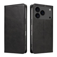 Buy Magnetic Folio Wallet Phone Case, Premium Leather, Credit Card Holder, Magnetic Closure, Flip Kickstand Shockproof Case, Barnaby at Caseles-iPhone 17 Pro Max, Barnaby-Brown
