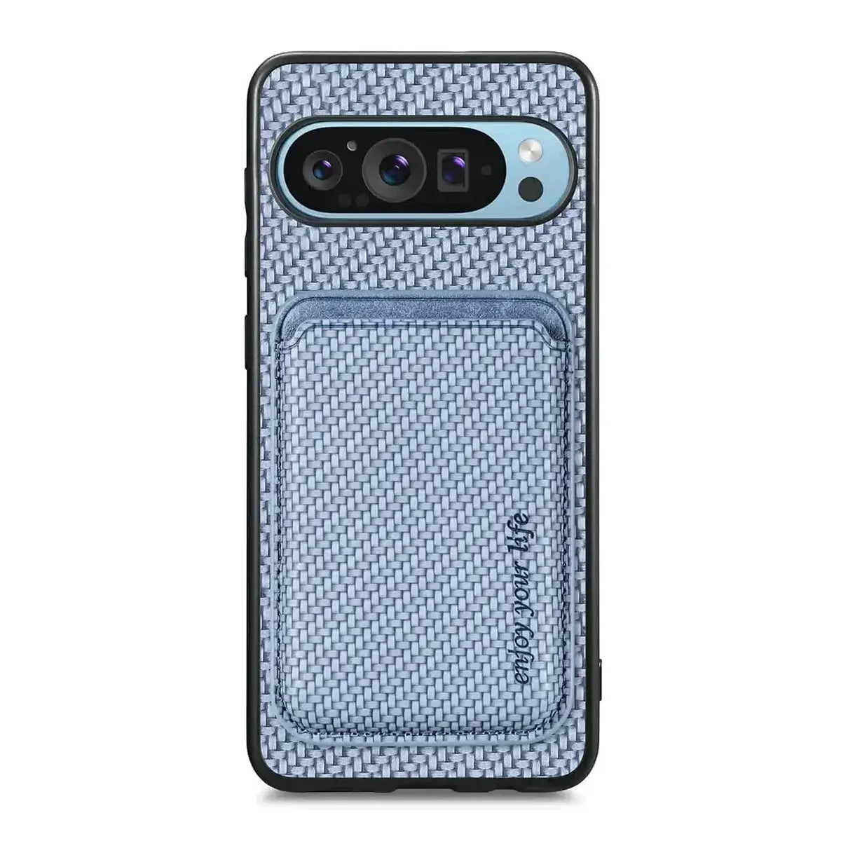 Buy Luxury Leather Google Pixel Wallet Case with Magnetic Closure & Card Slot - Beckett at Caseles-Google Pixel 9 Pro XL, Blue