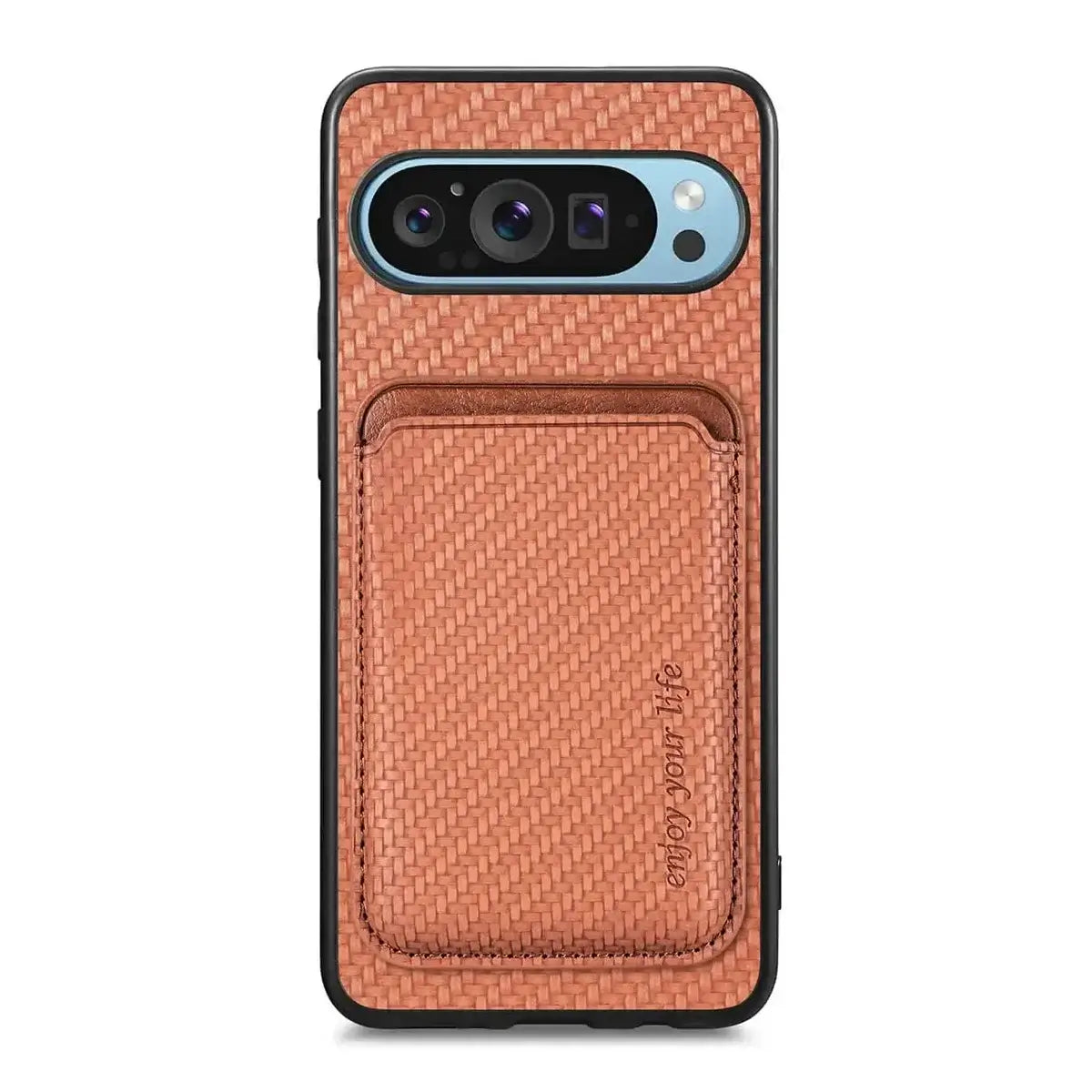 Buy Luxury Leather Google Pixel Wallet Case with Magnetic Closure & Card Slot - Beckett at Caseles-Google Pixel 9 Pro XL, Bronze