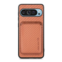Buy Luxury Leather Google Pixel Wallet Case with Magnetic Closure & Card Slot - Beckett at Caseles-Google Pixel 9 Pro XL, Bronze