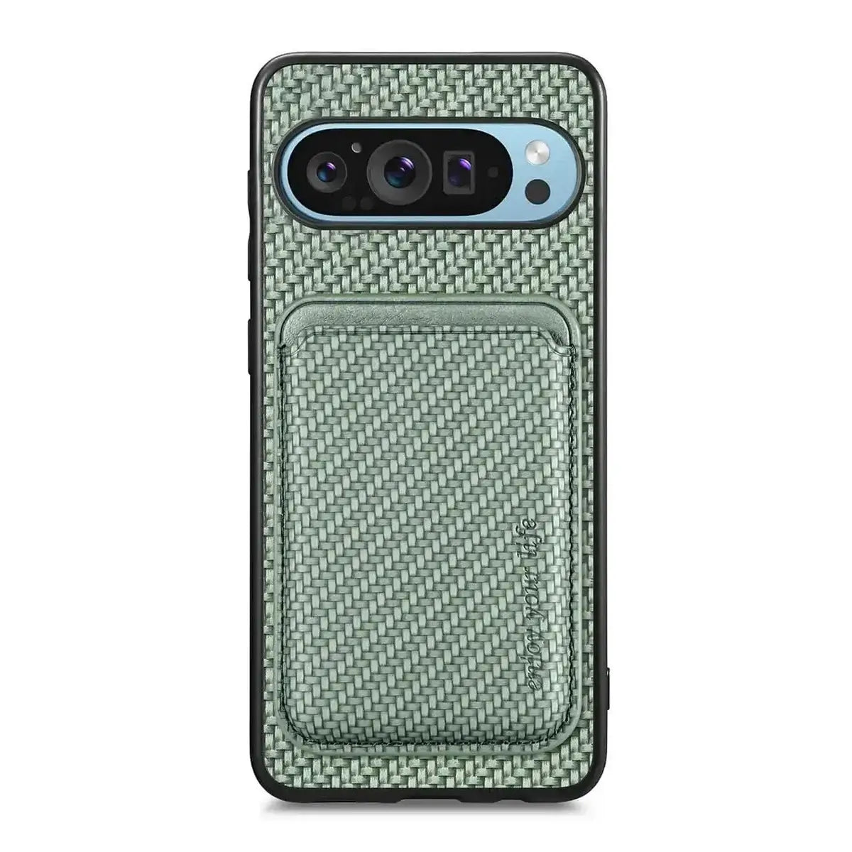 Buy Luxury Leather Google Pixel Wallet Case with Magnetic Closure & Card Slot - Beckett at Caseles-Google Pixel 9 Pro XL, Green
