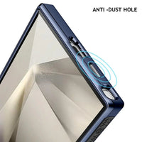 Buy Magnetic Clear Slim Galaxy Phone Case, Military-Grade Shockproof Plating Cover with Wireless Charging Support - BRIAR at Caseles-Samsung Galaxy S25 Ultra, Black