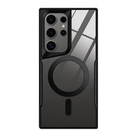 Buy Magnetic Clear Slim Galaxy Phone Case, Military-Grade Shockproof Plating Cover with Wireless Charging Support - BRIAR at Caseles-Samsung Galaxy S25 Ultra, Black