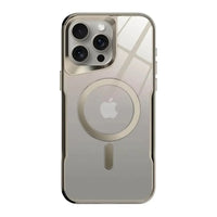 Buy Metal Corner Bumper iPhone Case, Frameless Lens Protector, EdgeGuard Protective Cover - Owen at Caseles-iPhone 17 Pro Max, Gray