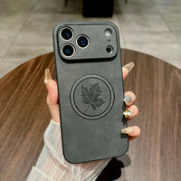 Buy MagSafe-compatible Canadian Maple Leaf Case with 8ft Drop Protection,Canuck at Caseles-iPhone 17 Pro Max, Black