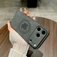 Buy MagSafe-compatible Canadian Maple Leaf Case with 8ft Drop Protection,Canuck at Caseles-iPhone 17 Pro Max, Brown