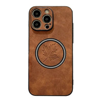 Buy MagSafe-compatible Canadian Maple Leaf Case with 8ft Drop Protection,Canuck at Caseles-iPhone 17 Pro Max, Brown