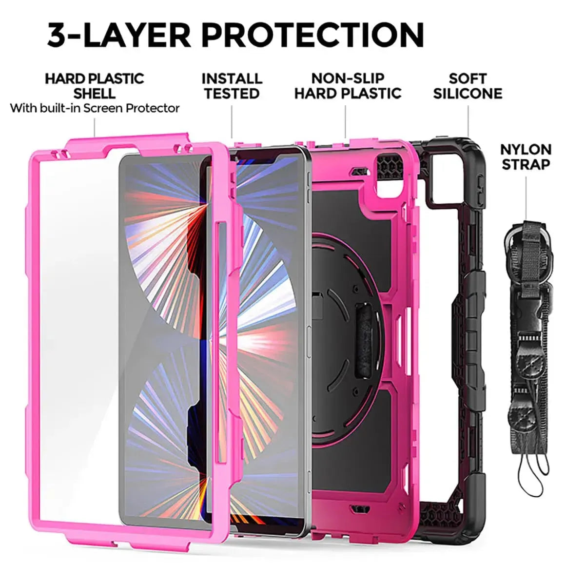 CLASSIC IPAD CASE FULL PROTECTION WITH STRAP