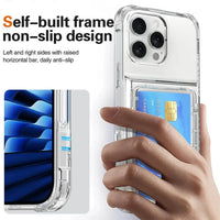 Buy Clear Magnetic Phone Case with Detachable Card Wallet – Holds 3 Cards, Shows Off Your Phone, at Caseles-iPhone 16 Pro Max, Black