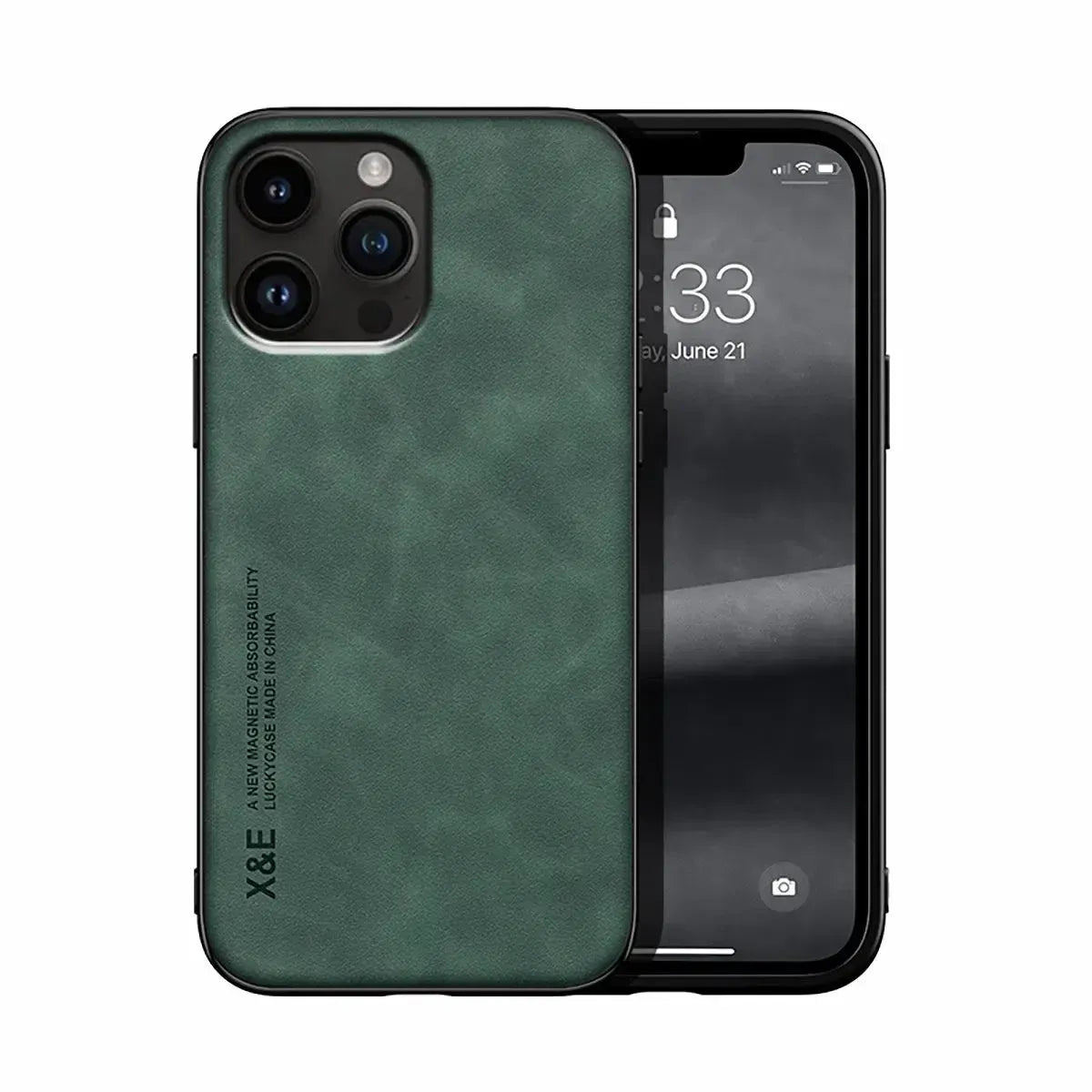 Buy Camera & Screen Protection, Shockproof Drop Protection, Precise Cutouts, Stylish Leather Case for iPhone,CORBIN at Caseles-iPhone 16 Pro Max, Carter-LightGrey