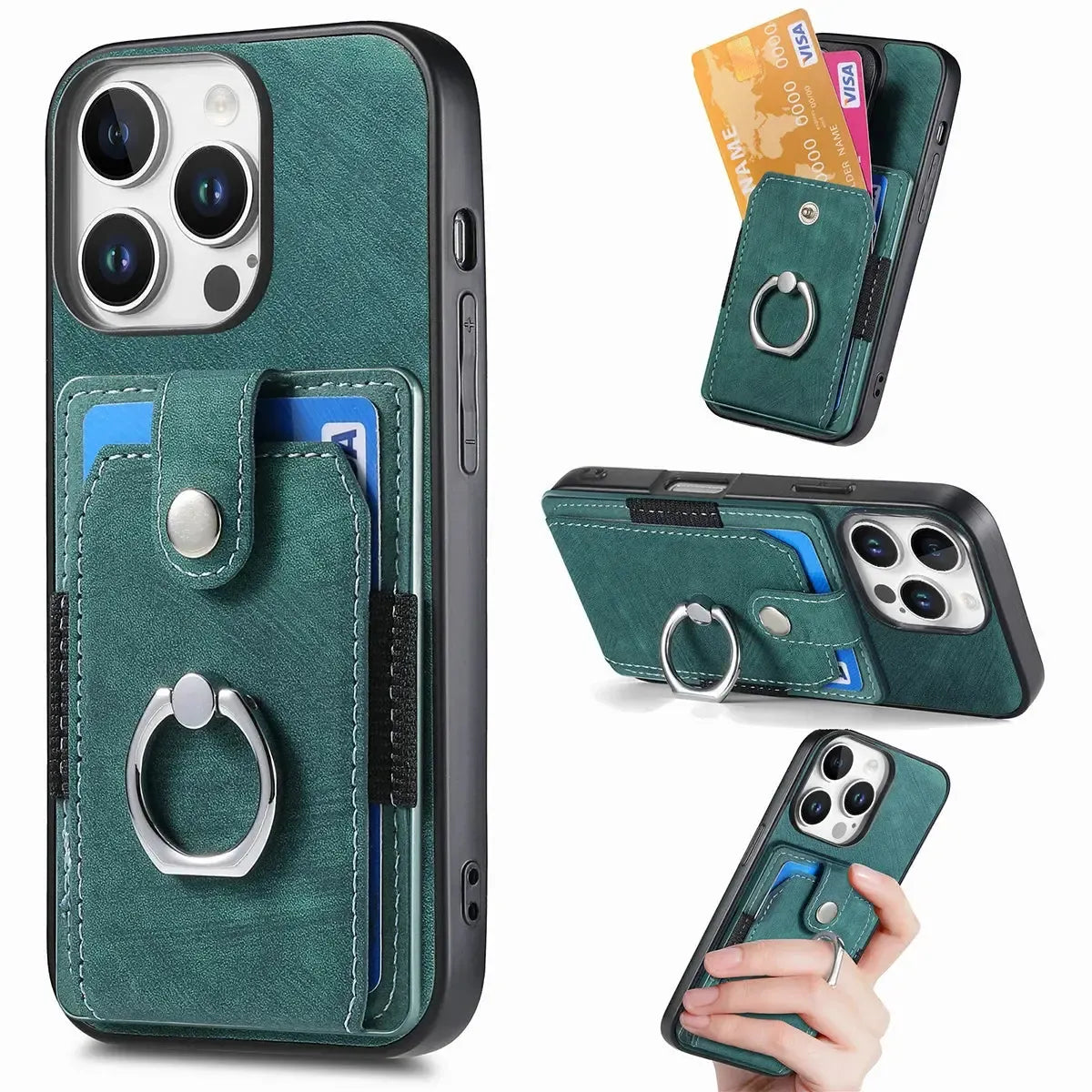 Buy Flip Case for Flip Case for Samsung Galaxy A, Wallet Case with Card Holder, Kickstand, Slim Protective Cover,DYLAN at Caseles-iPhone 16 Pro Max, Green