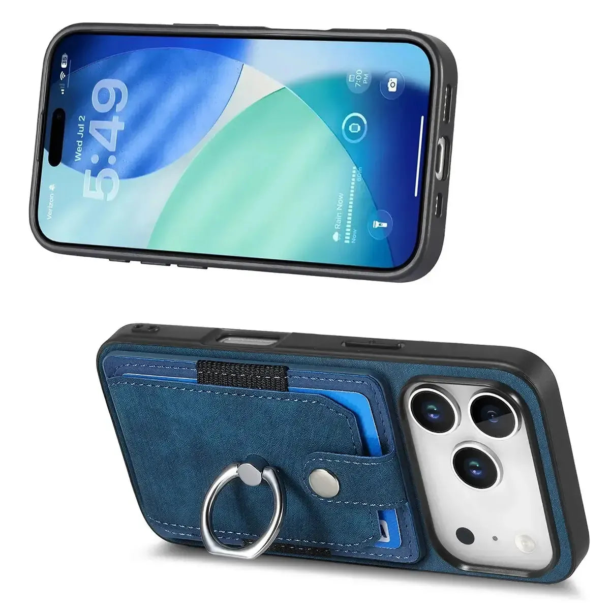 Buy Flip Case for Flip Case for Samsung Galaxy A, Wallet Case with Card Holder, Kickstand, Slim Protective Cover,DYLAN at Caseles-iPhone 17 Pro Max, Black