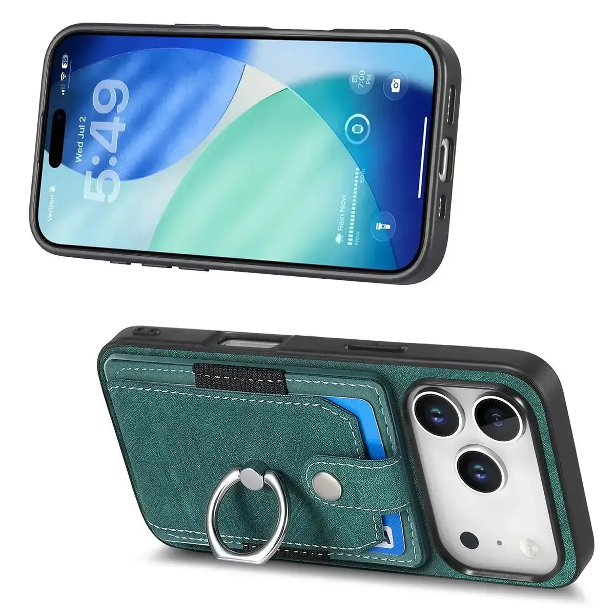 Buy Flip Case for Flip Case for Samsung Galaxy A, Wallet Case with Card Holder, Kickstand, Slim Protective Cover,DYLAN at Caseles-iPhone 17 Pro Max, Black