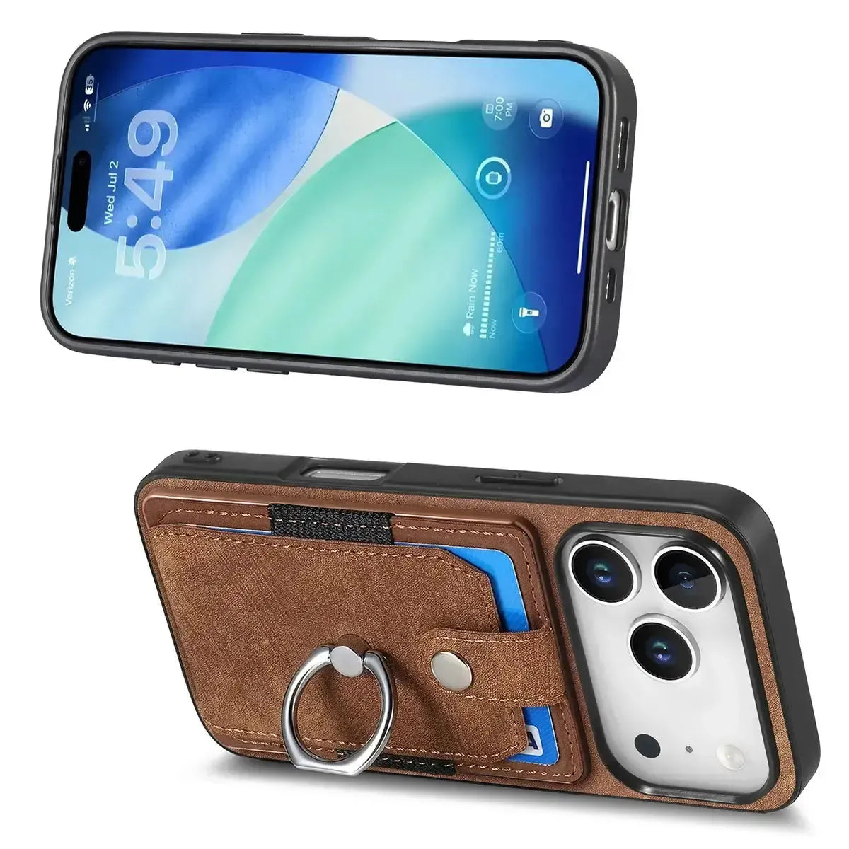 Buy Flip Case for Flip Case for Samsung Galaxy A, Wallet Case with Card Holder, Kickstand, Slim Protective Cover,DYLAN at Caseles-iPhone 17 Pro Max, Black