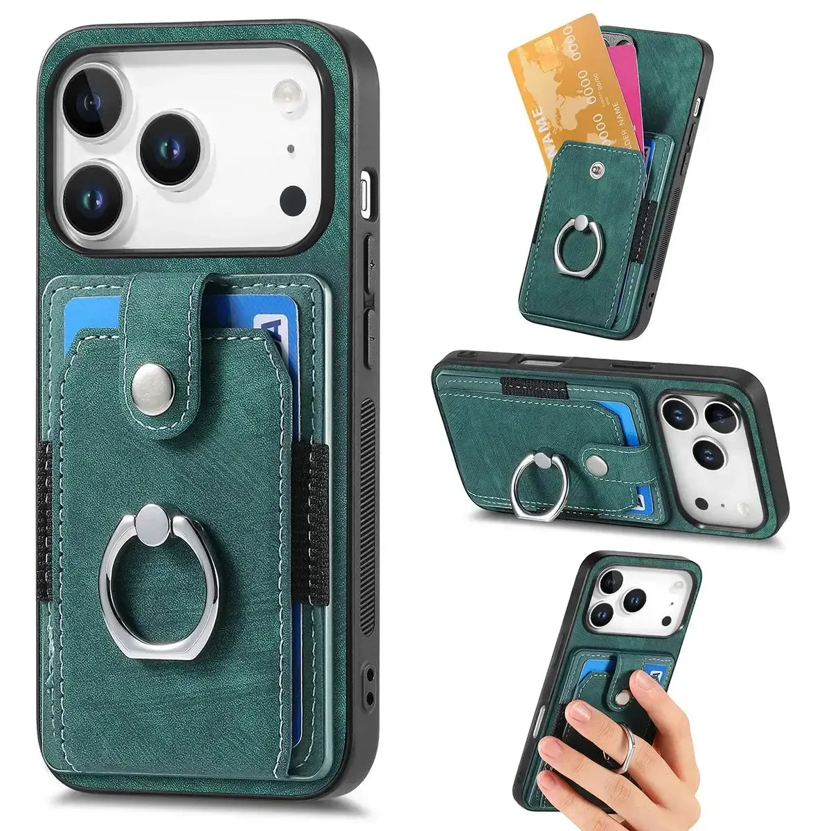 Buy Flip Case for Flip Case for Samsung Galaxy A, Wallet Case with Card Holder, Kickstand, Slim Protective Cover,DYLAN at Caseles-iPhone 17 Pro Max, Green