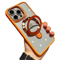 Buy 15FT Military-Grade Drop Protection, Magnetic Phone Case with Kickstand & Camera Protector,Elliott at Caseles-iPhone 16 Pro Max, Orange