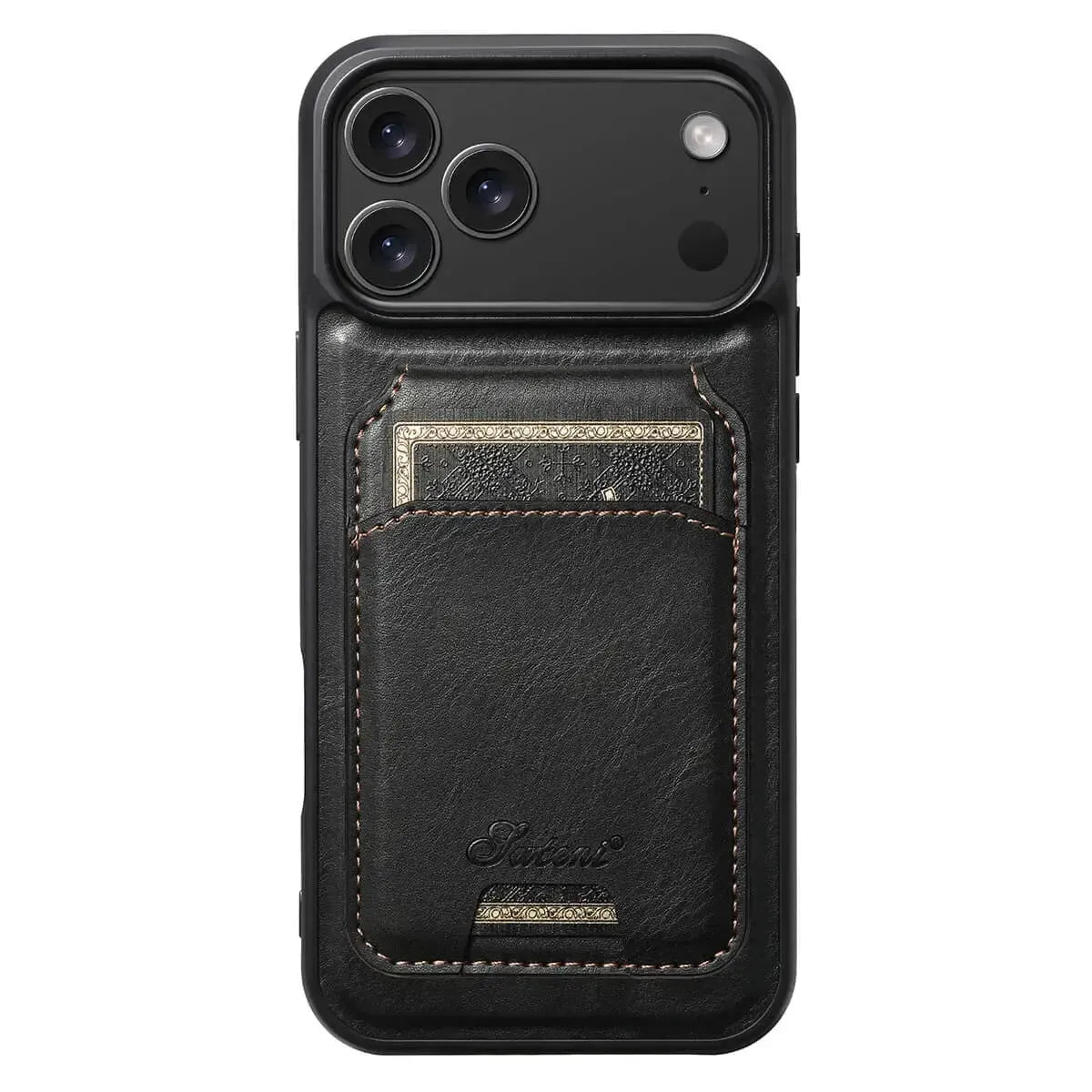 Buy Full Coverage Protection, Leather Phone case, Phone Stander, Card Holder Wallet Case,Francis at Caseles-iPhone 17 Pro Max, Francis-Coffee