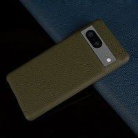 Buy Genuine Leather Google Pixel Case, Shockproof Slim Protective Grain Leather Cover – GAEL at Caseles-Google Pixel 9 Pro, Blue