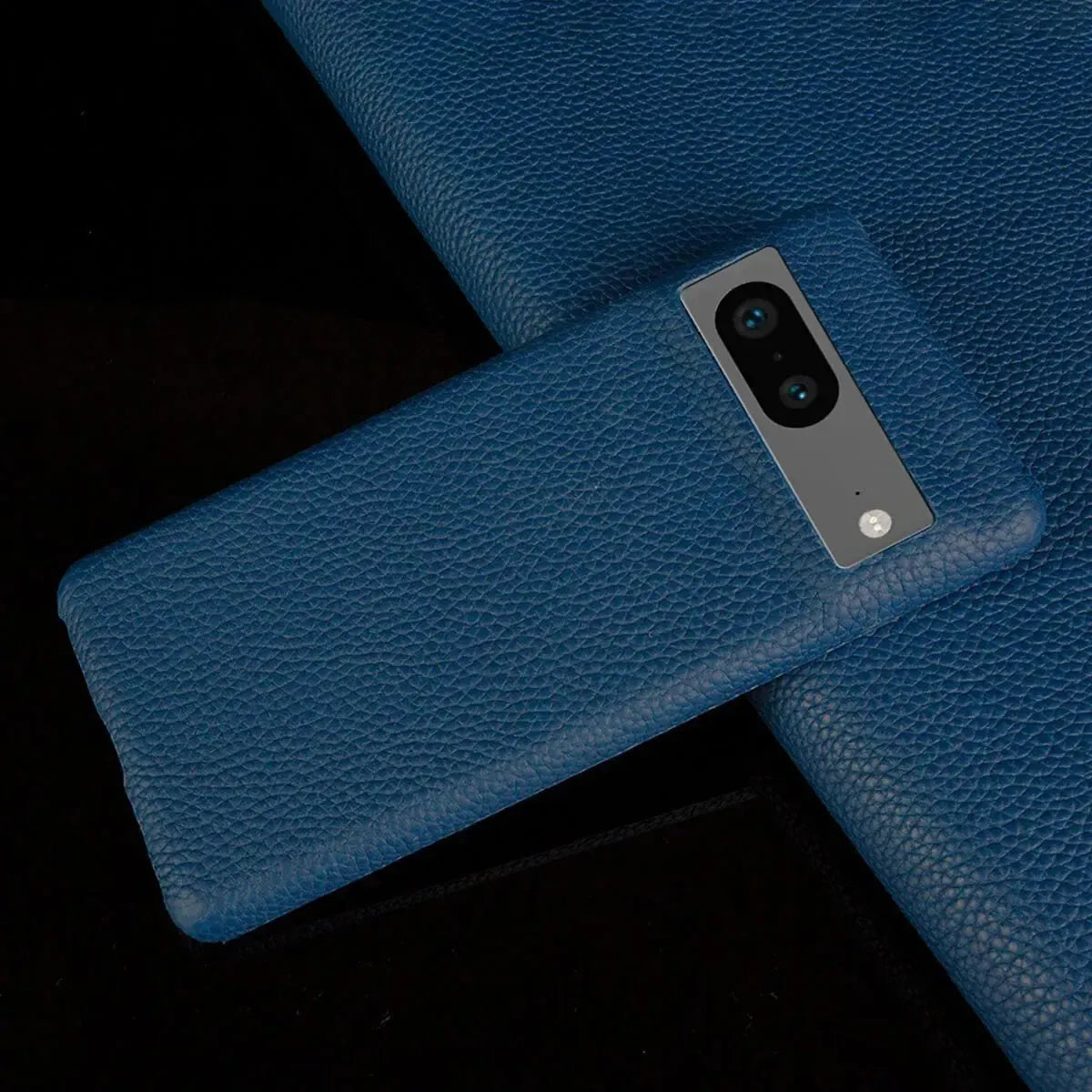 Buy Genuine Leather Google Pixel Case, Shockproof Slim Protective Grain Leather Cover – GAEL at Caseles-Google Pixel 9 Pro, Blue