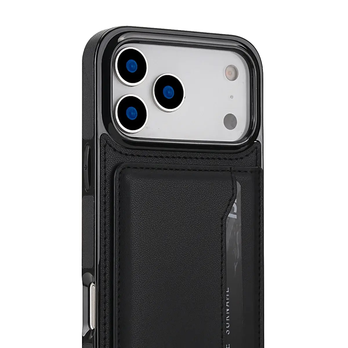 Buy Shockproof Protective Case with Card Holder, Magnetic Charging Compatibility & Hands-Free Viewing Stand - HALE at Caseles-iPhone 17 Pro Max, Black