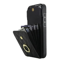 Buy Crossbody Wallet Phone Case, 360 Rotation Ring Holder, Card Slots & Detachable Wrist Strap, RFID Blocking, Kickstand, Shockproof Cover,Harley at Caseles-iPhone 17 Pro Max, Harley-Black