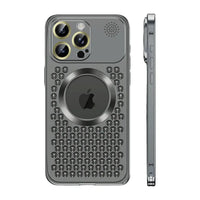 Buy Aluminum Alloy Case,360° Border Coverage,Super Magnetic Attraction,Metal case,iPhone Case,Hector at Caseles-iPhone 16 Pro Max, Black