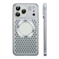Buy Aluminum Alloy Case,360° Border Coverage,Super Magnetic Attraction,Metal case,iPhone Case,Hector at Caseles-iPhone 17 Pro Max, Silver