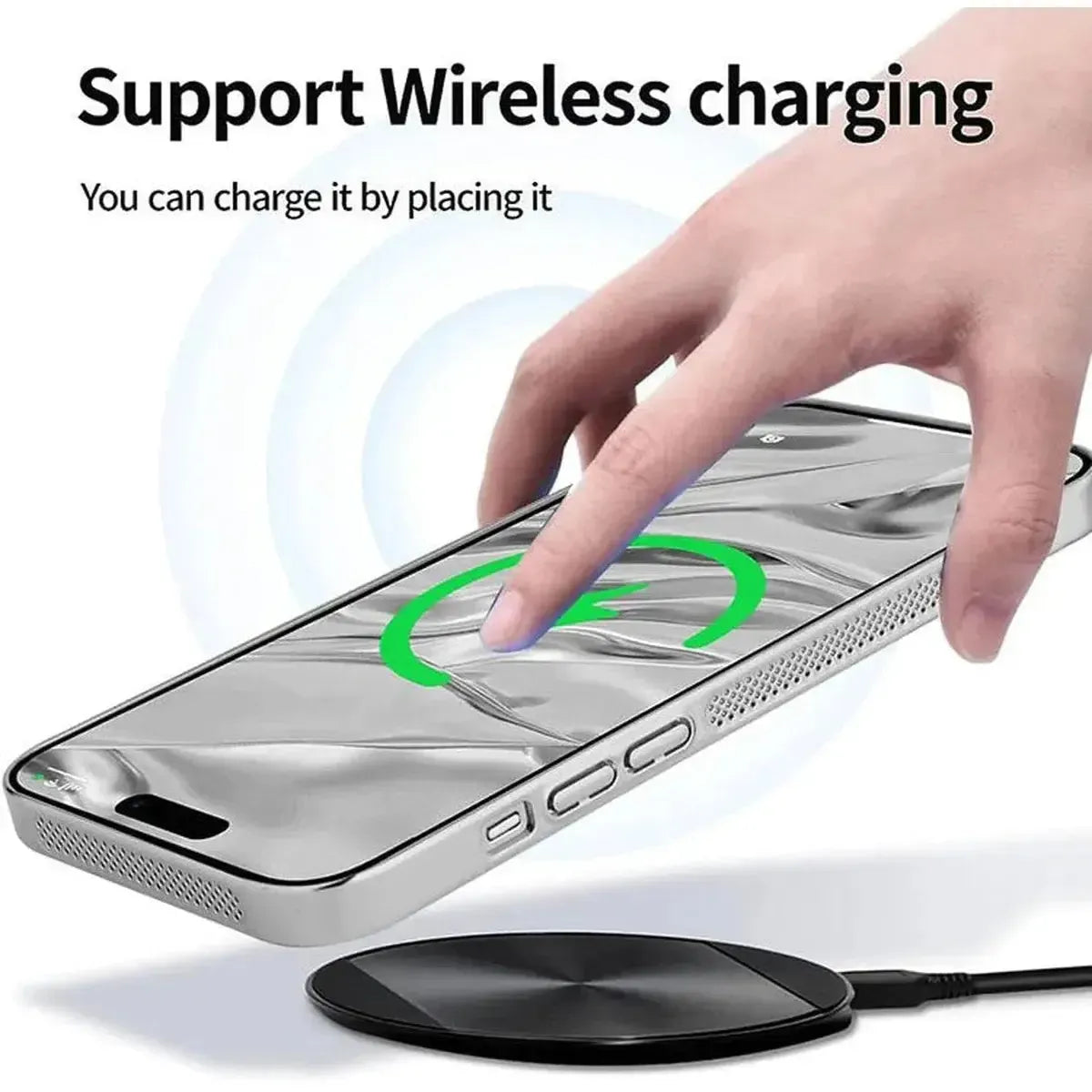 Buy Shipmycase Electroplating Heat Dissipation，360° Border Coverage，Lightweight Design，iPhone Case -Henry at Shipmycase-Silver, iPhone 16 Pro Max