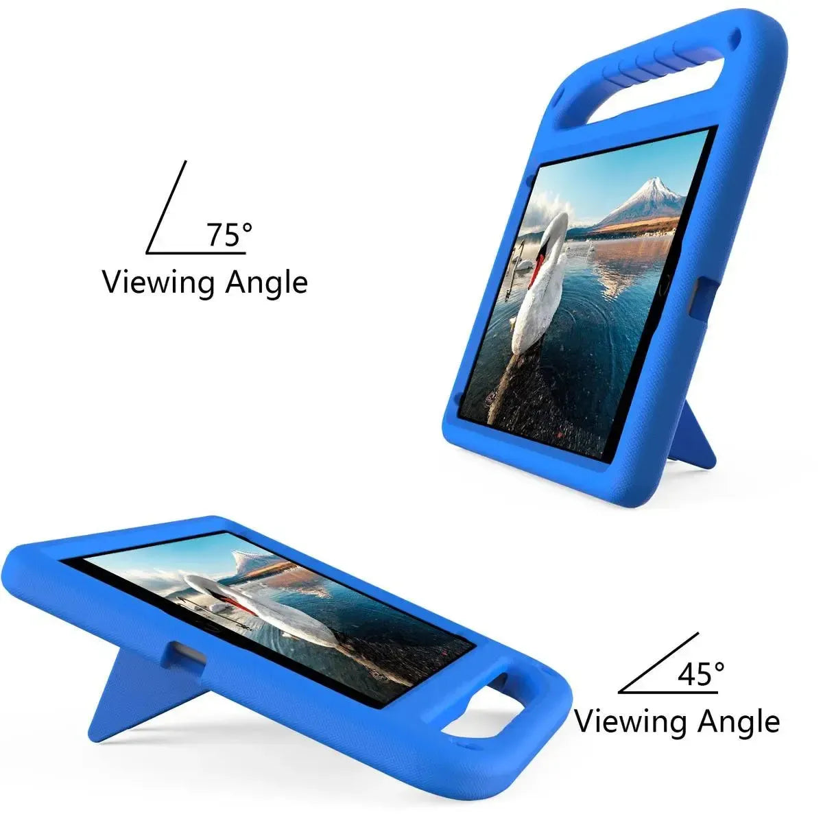 Buy iPad Case for Kids Easy Grab, Multicolor, Wipeable & Worry-Free: Messes Slide Right Off This Super Parent Sidekick - iPad Case for Kids Easy Grab at Caseles-iPad Air 11 (2025 11 inch), Blue