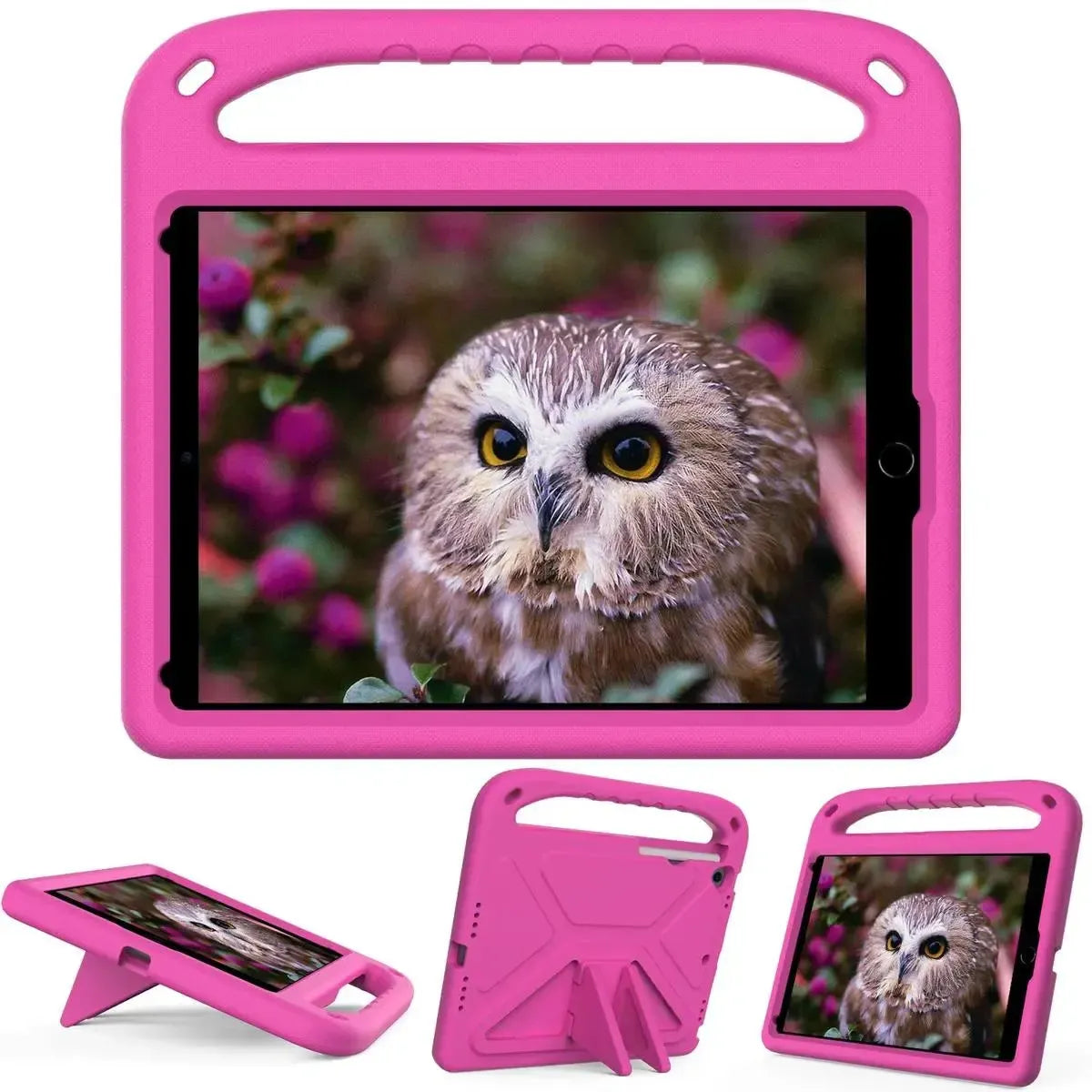 Buy Colorful iPad Case for Kids Easy Grab, Multicolor, Wipeable & Worry-Free: Messes Slide Right Off This Super Parent Sidekick! - Colorful iPad Case for Kids Easy Grab at Caseles-iPad Air 11 (2025 11 inch), Pink
