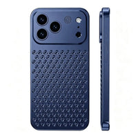 Buy Original Premium Aluminum Alloy Carbon fiber back Cover Metal Light Sturdy Shockproof Protective Case with Camera Lens Protector Film for iPhone,James at Caseles-iPhone 18 Pro Max, Blue