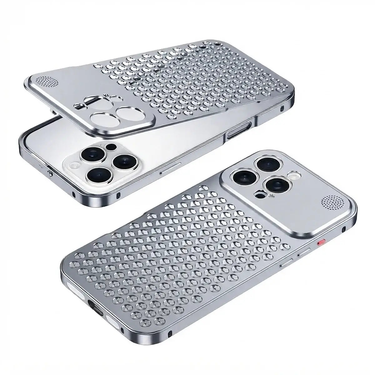 Buy Original Premium Aluminum Alloy Carbon fiber back Cover Metal Light Sturdy Shockproof Protective Case with Camera Lens Protector Film for iPhone,James at Caseles-iPhone 18 Pro Max, Burgundy