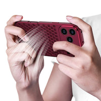 Buy Original Premium Aluminum Alloy Carbon fiber back Cover Metal Light Sturdy Shockproof Protective Case with Camera Lens Protector Film for iPhone,James at Caseles-iPhone 18 Pro Max, Burgundy