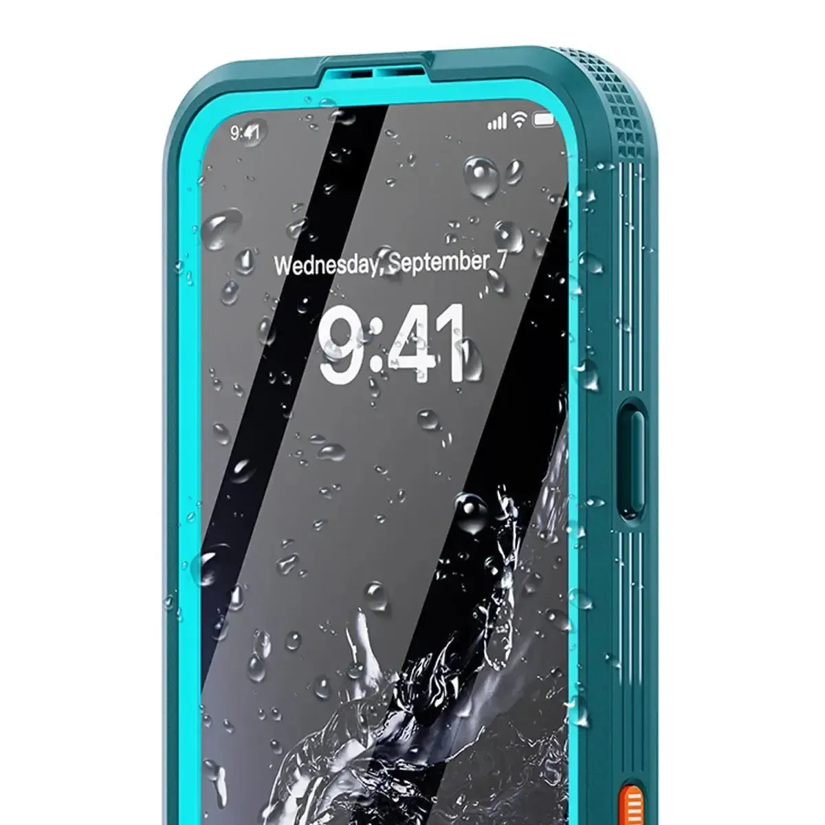 Buy IP68 Waterproof Phone Case, Compatible with Magsafe, Built in Screen Protector, 14FT Shockproof, Rugged Metal Full Body Aluminum Cover - Kayden at Caseles-iPhone 17 Pro Max, Black