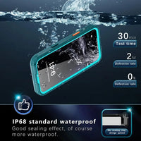 Buy IP68 Waterproof Phone Case, Compatible with Magsafe, Built in Screen Protector, 14FT Shockproof, Rugged Metal Full Body Aluminum Cover - Kayden at Caseles-iPhone 17 Pro Max, Black