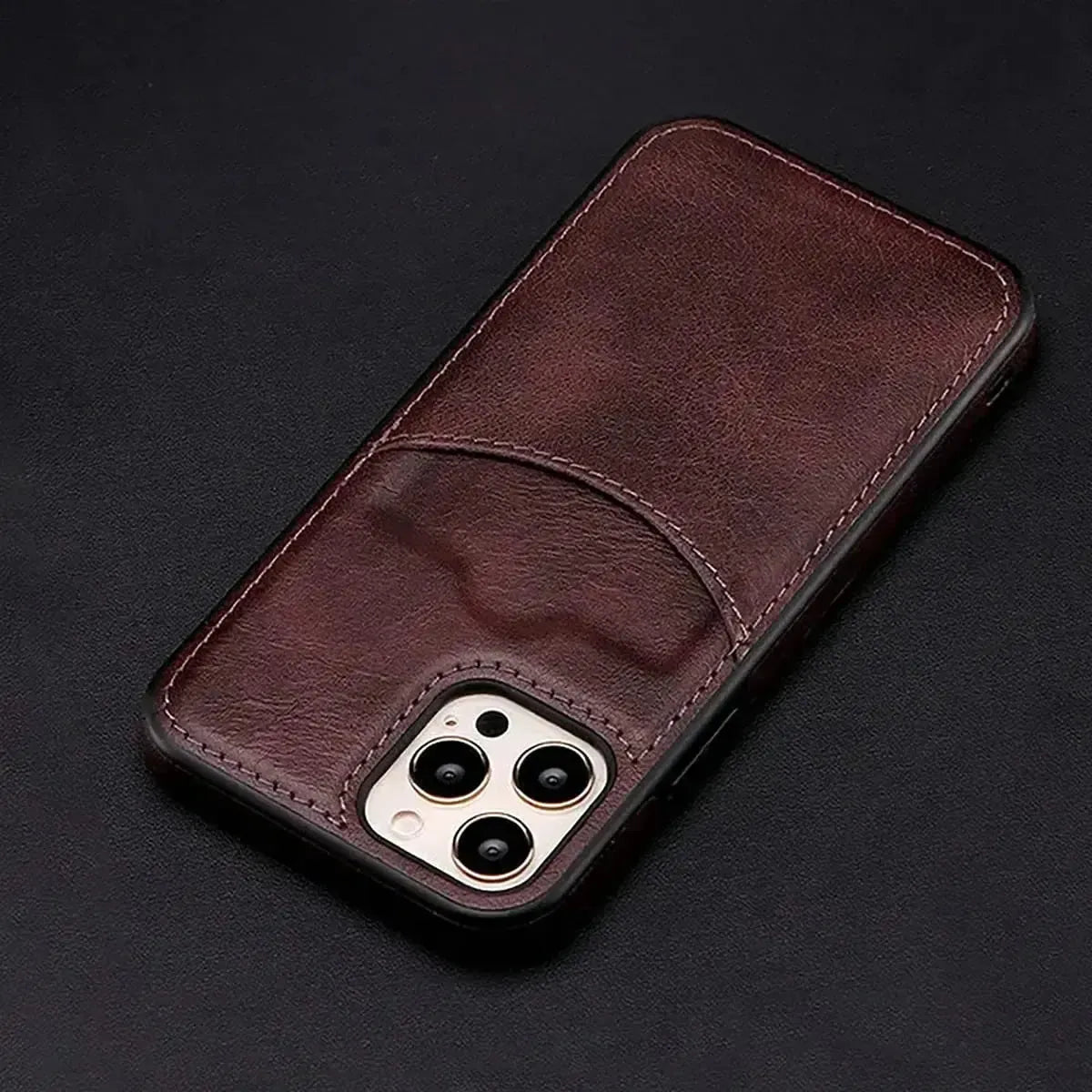 Buy Caseles Luxury Leather Case for iPhone, Ultra-Thin Business Style Phone Cover with TPU Bumper, Camera & Screen Protection, Shockproof and Slim Fit,Kevin at Caseles-iPhone 16 Pro Max, Kevin-Red