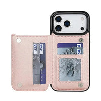 Buy Wallet Phone Case, Credit Card Holders, Magnetic Closure & Premium Leather, Kickstand, Shockproof Cover,Laura at Caseles-iPhone 17 Pro Max, Laura-Black