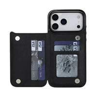 Buy Wallet Phone Case, Credit Card Holders, Magnetic Closure & Premium Leather, Kickstand, Shockproof Cover,Laura at Caseles-iPhone 17 Pro Max, Laura-Black