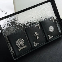 LEATHER EMBOSSED WALLET