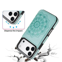 Buy Classic Wallet Phone Case, Credit Card Holder, Leather, Double Magnetic Buttons, Shockproof Case,Maddox at Caseles-iPhone 17 Pro Max, Maddox-Blue