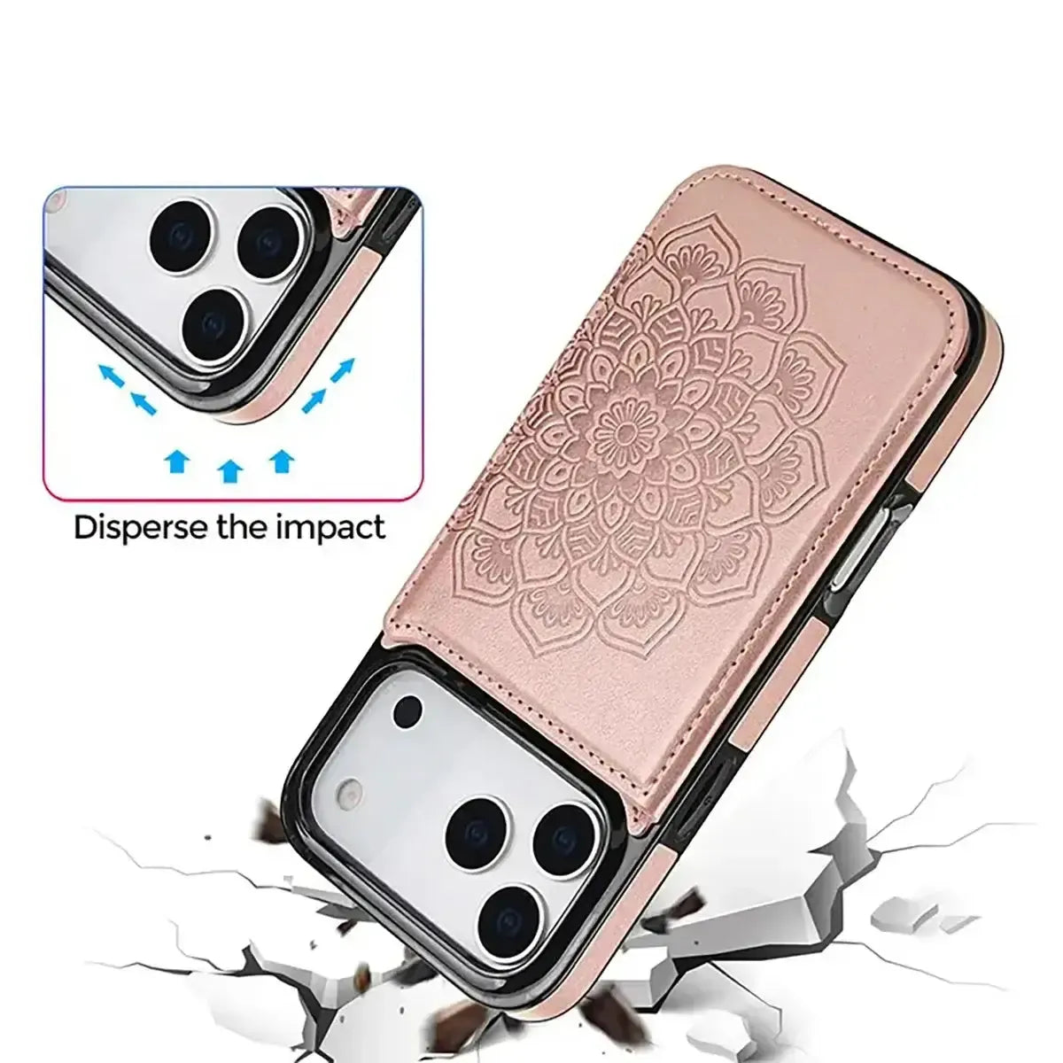 Buy Classic Wallet Phone Case, Credit Card Holder, Leather, Double Magnetic Buttons, Shockproof Case,Maddox at Caseles-iPhone 17 Pro Max, Maddox-Blue