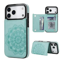 Buy Classic Wallet Phone Case, Credit Card Holder, Leather, Double Magnetic Buttons, Shockproof Case,Maddox at Caseles-iPhone 17 Pro Max, Maddox-Green