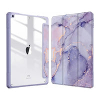 Buy Marble Painted iPad Case,, Multicolor, with Detachable Strap & Pencil Holder & built in Screen Protector 360 Rotating Hand Strap Stand -Marble Painted iPad Case, at Caseles-iPad Air 11 (2025 11 inch), Purple