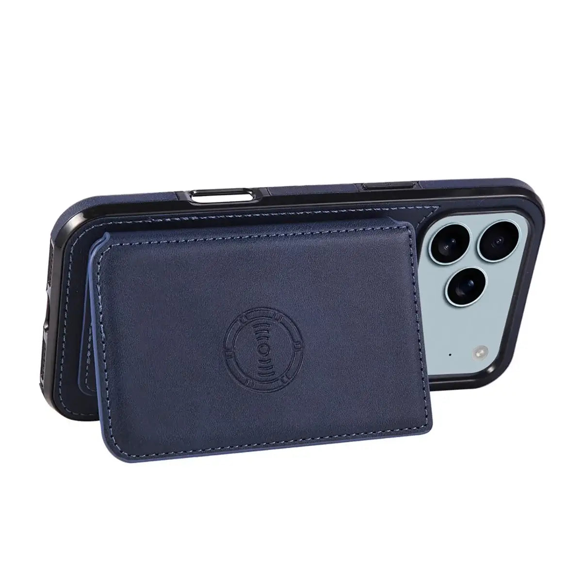 Buy Leather Wallet Case for iPhone with 4 Card Holder, RFID Protection & Car Mount Ready - MAVERICK at Caseles-iPhone 17 Pro Max, Brown