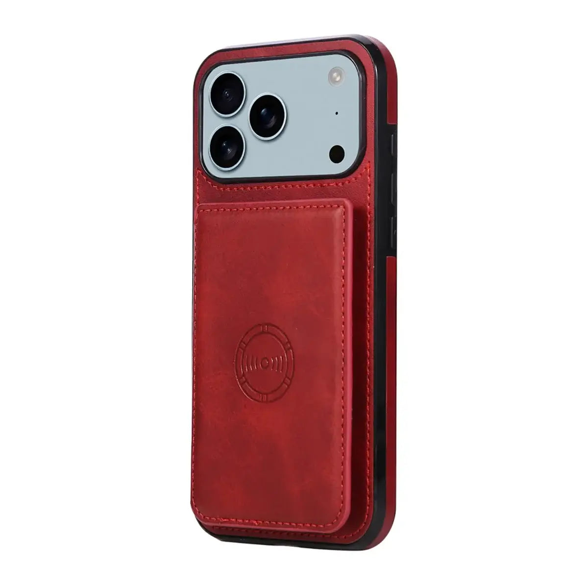 Buy Leather Wallet Case for iPhone with 4 Card Holder, RFID Protection & Car Mount Ready - MAVERICK at Caseles-iPhone 17 Pro Max, Brown