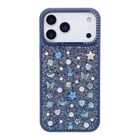 Buy Iridescent Feather Glitter Case for iPhone: MagSafe Compatible, Slim Anti-Drop Shield - LUMI at Caseles-iPhone 17 Pro Max, Blue